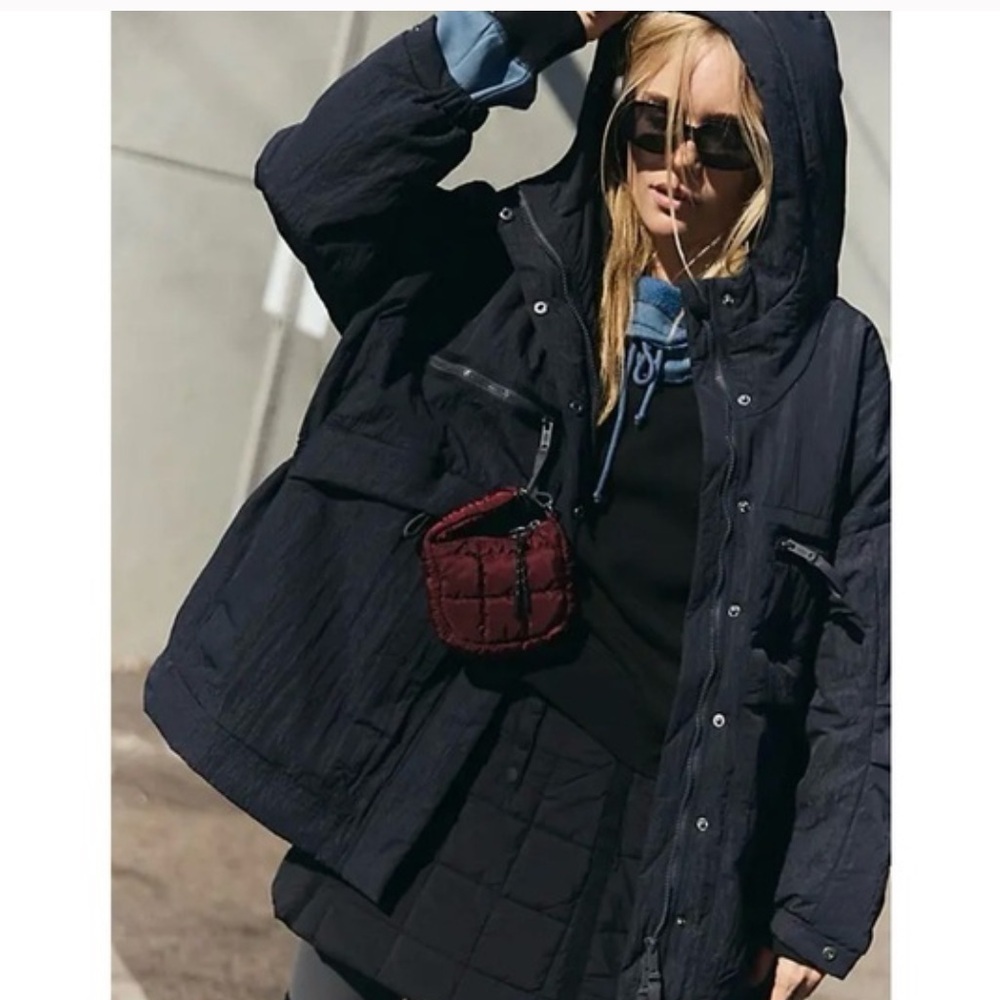 Free People Billie Boxy Hooded Jacket - Picture 2 of 12